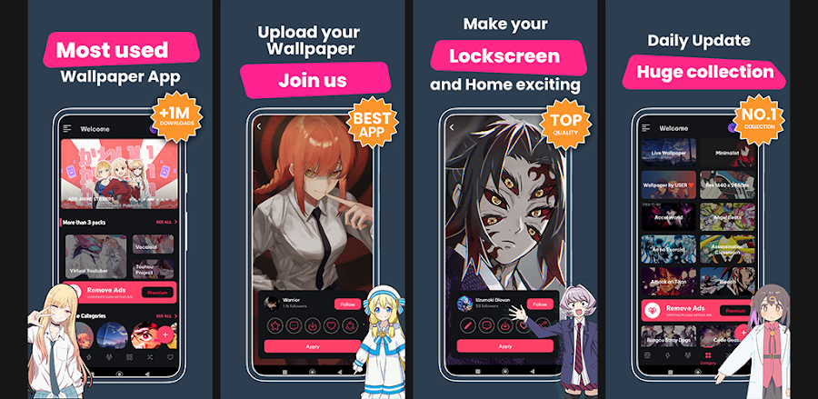 Anime Live Wallpapers vRonin Ronin 3.0.2 MOD APK (Premium Unlocked)
