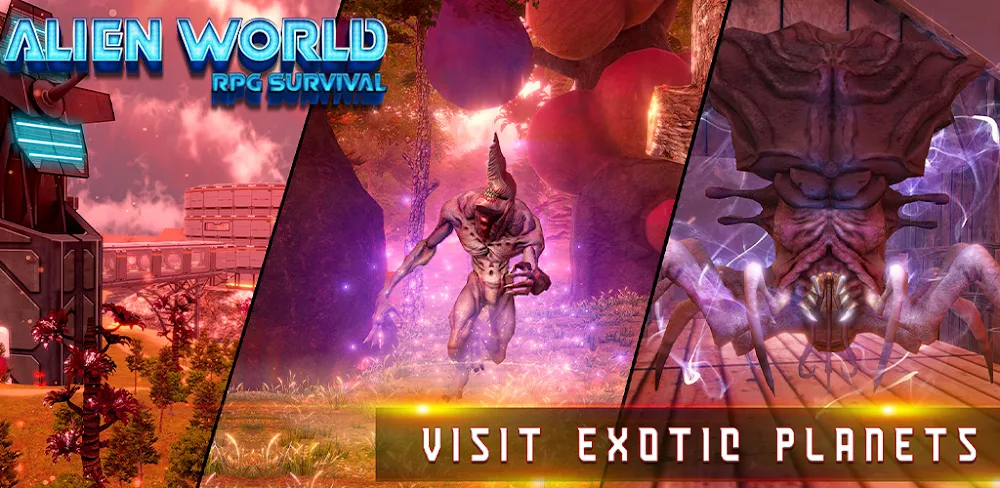 Alien World RPG Survival v1.1.1.5 MOD APK (Menu, Unlimited All)