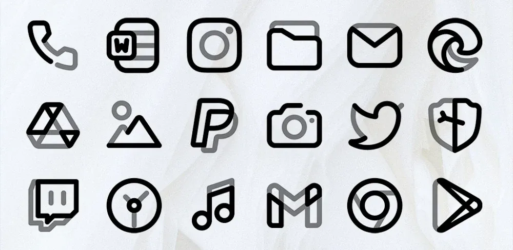 Aline Black: linear icon pack v2.2.0.1 APK (Full Version)