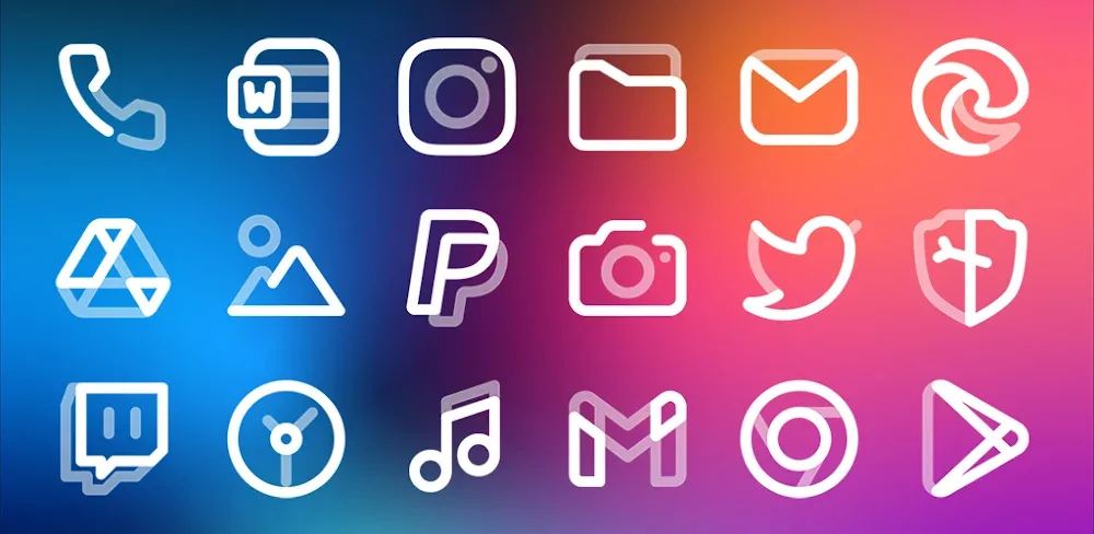 Aline White: linear icon pack v2.2.0.1 MOD APK (Full Version) Download
