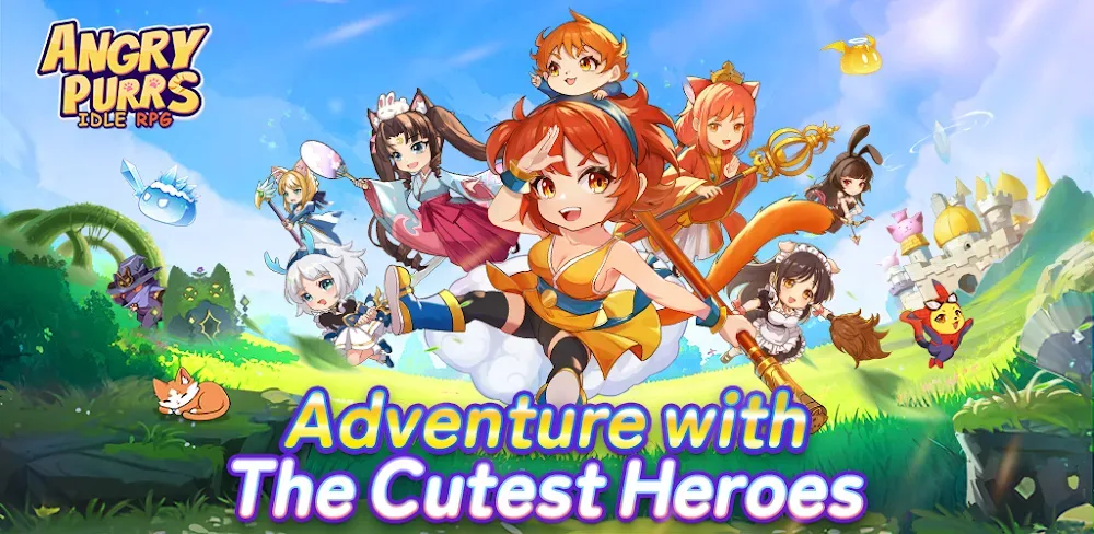 Angry Purrs Idle RPG! v1.1.0.25 MOD APK (Menu, Battle Speed X5)