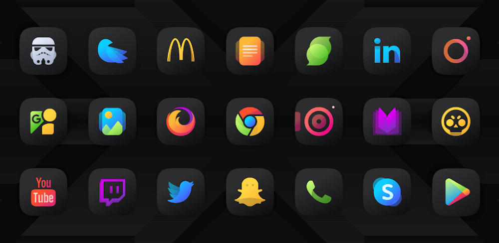 Athena Dark Icon Pack v40.40.60.27 APK (Full Version)
