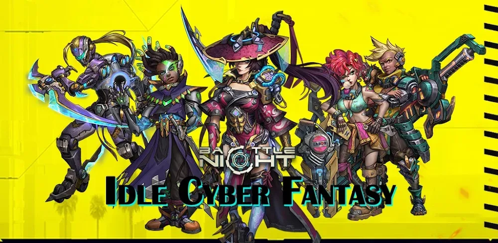 Battle Night: Cyberpunk RPG v1.1.9.10 MOD APK (Menu, Game Speed)