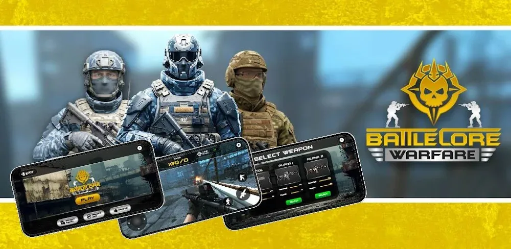 BattleCore Warfare v0.1 MOD APK (Menu, Dumb Enemy)