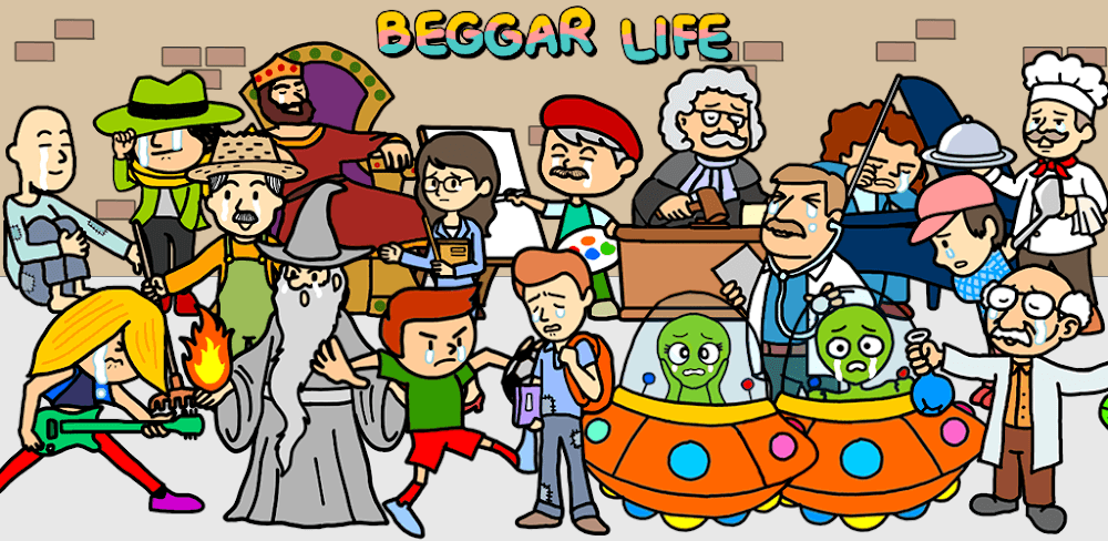 Beggar Life Clicker v6.6.5.17 MOD APK (Unlimited All)