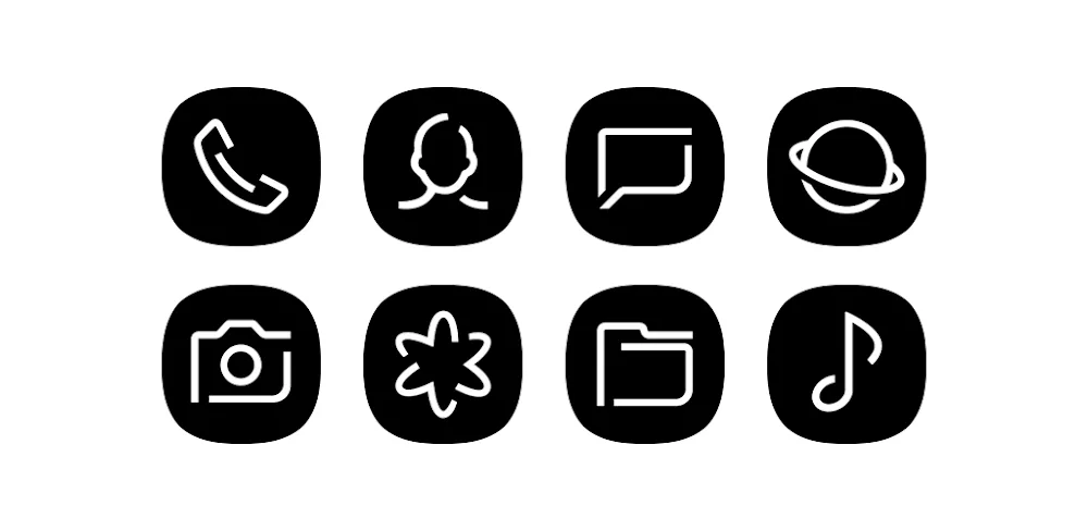 Blaux Black – Icon Pack v2.2.0.0 APK (Full Version)