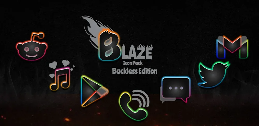 Blaze Backless Icon Pack v3.3.2.2 APK (Full Version)