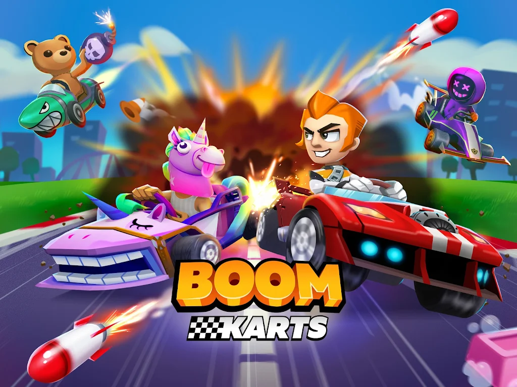 Boom Karts v1.1.57.0 MOD APK (All Cars Unlocked, Speed) Download