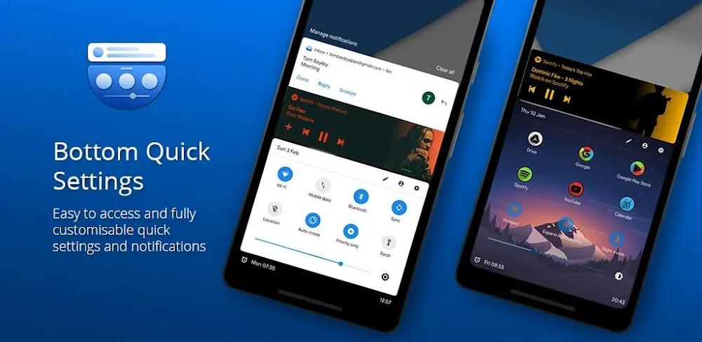 Bottom Quick Settings v6.6.3.3 MOD APK (Premium Unlocked)