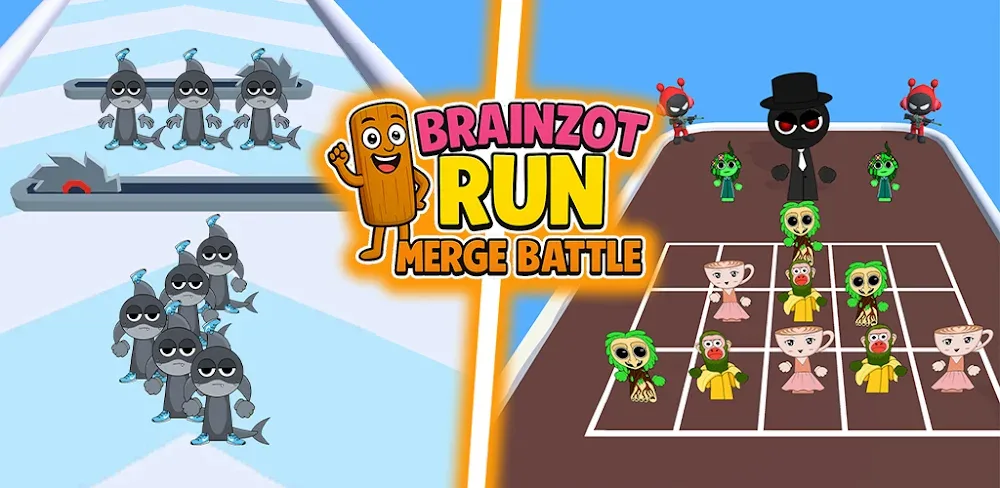 Brainzot Run: Merge Battle v0.0.1.7 MOD APK (Free Rewards)