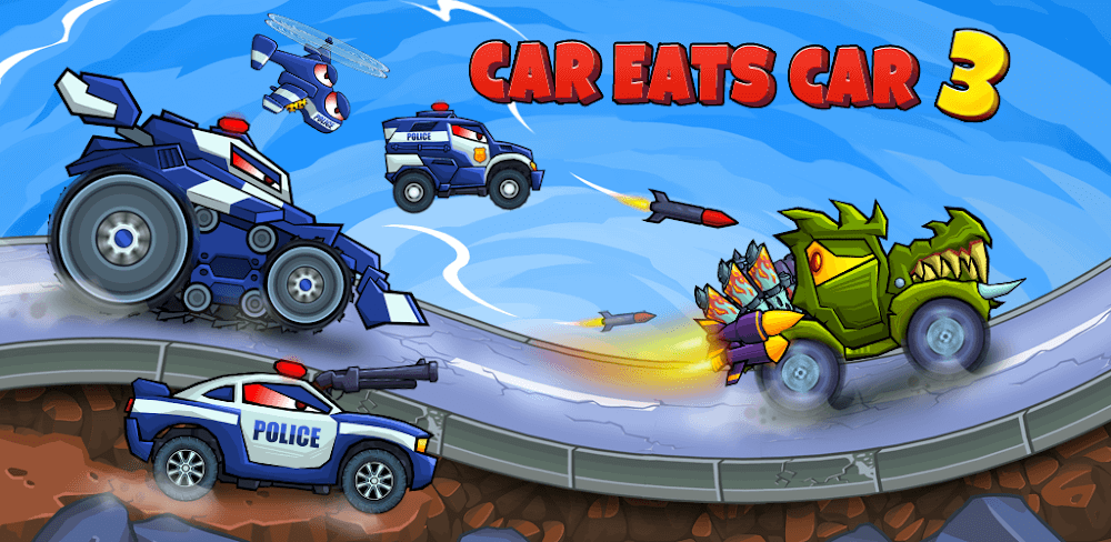 Car Eats Car 3 Hill Climb Race MOD APK v4.4.1.4 (Unlimited Money/Gasoline)