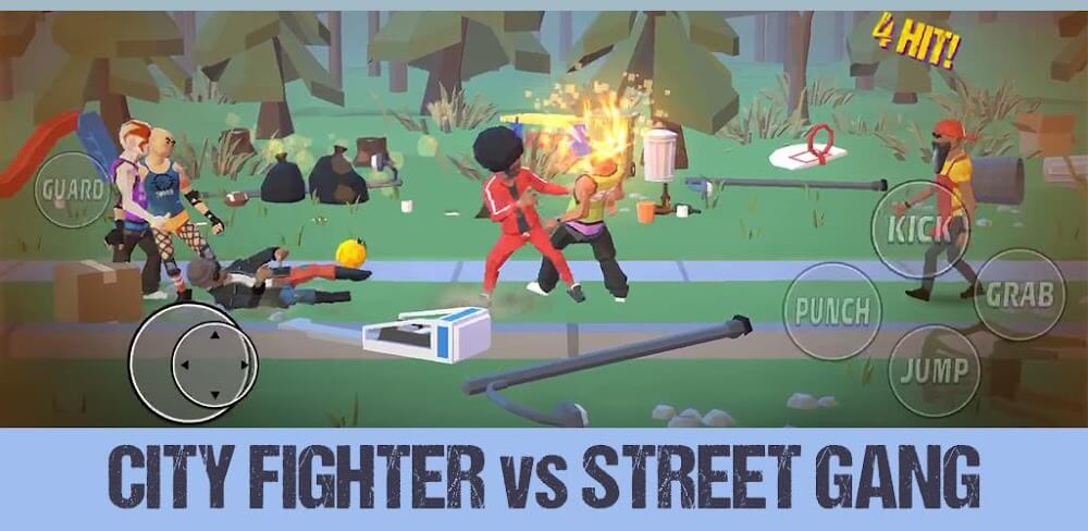 City Fighter vs Street Gang v3.3.8.0 MOD APK (God Mode, One Hit)
