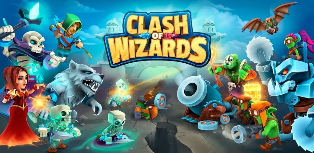 Clash of Wizards v1.1.81.9 APK (God Mod, Speed Game Multiplier, No-ADS)