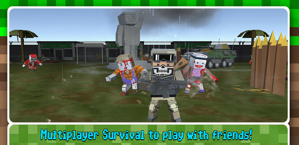 Combat Pixel Zombie Survival v10 MOD APK (God Mode, Dumb Bot)