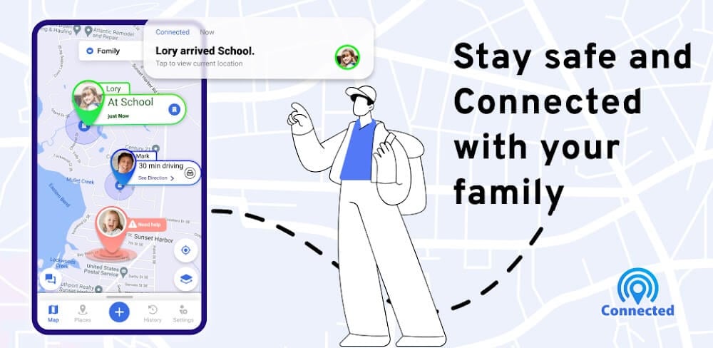 Connected: Family Locator v1.1.10.3 MOD APK (Premium Unlocked)