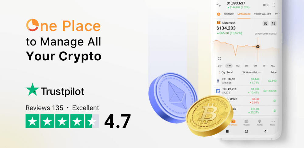 Crypto Tracker – Coin Stats v5.5.28.5 MOD APK (Pro Unlocked)