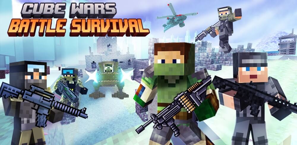 Cube Wars Battle Survival v1.91 MOD APK (God Mode)