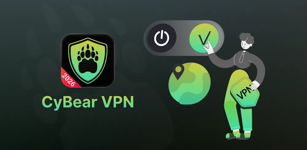 CyBear VPN v2.2.9.8 MOD APK (Premium Unlocked)