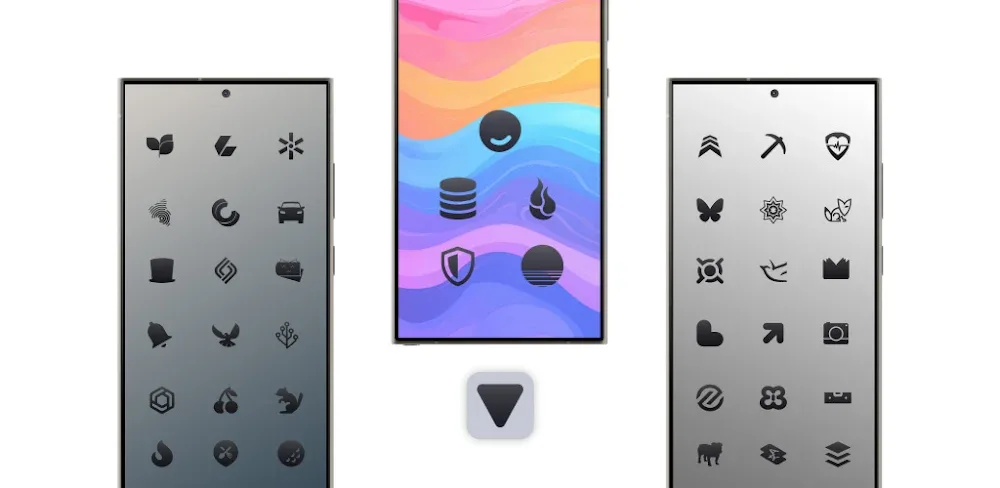 Dark Shapeless Icon Pack v6.4 MOD APK (Full Version)