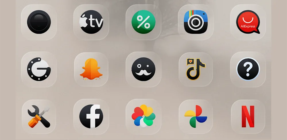 Darko Glass Icon Pack v1.1 APK (Full Version)