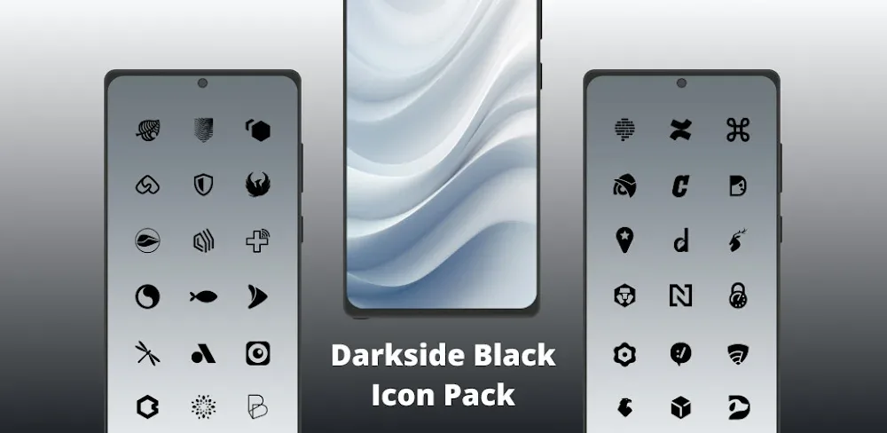 Dark Side Black Icon Pack v6.4 APK (Full Version)