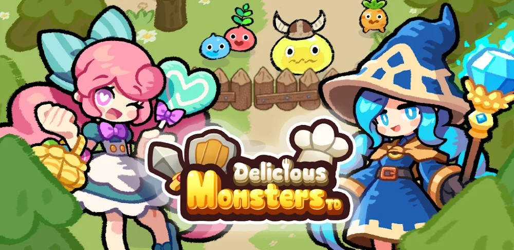 Delicious Monsters: TD Tycoon v1.1.03.136 MOD APK (Menu, Damage, Exp Multiplier)