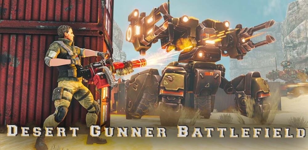 Desert Gunner Machine Gun v2.2.0.49 MOD APK (Free Rewards)