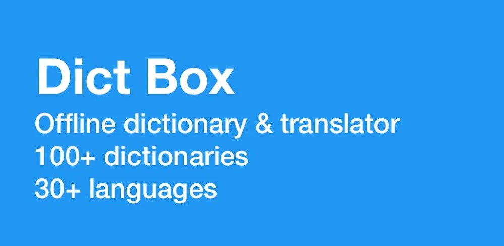 Dict Box: Universal Dictionary v9.9.0.0 MOD APK (Premium Unlocked)