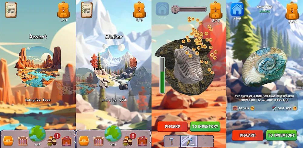 Dino & Fossil Hunter Tap Idle v0.0.12.6 MOD APK (Hammer Power)