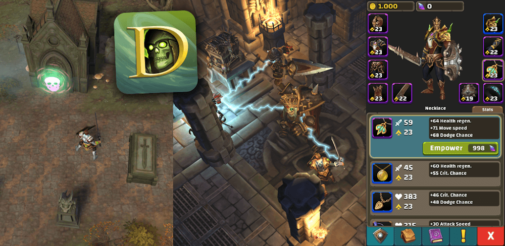 Dungeon Valley MOD APK v1.1.15.193 (EXP Mul, God Mode)