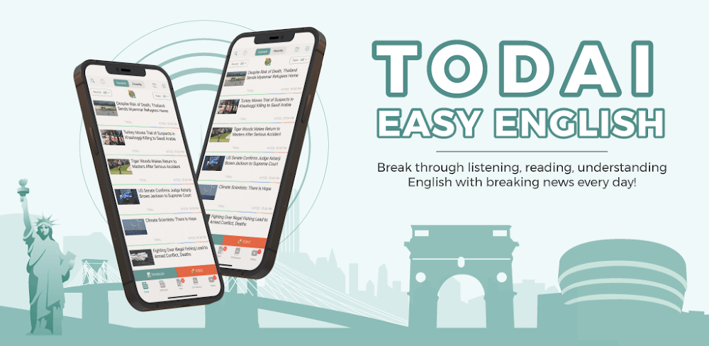 Easy English News: TODAI v2.2.3.0 MOD APK (Premium Unlocked)