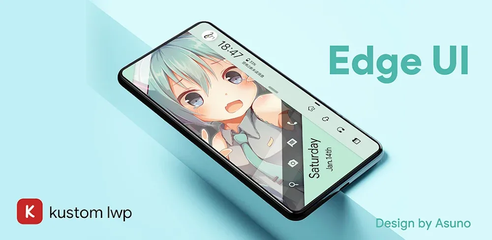 EdgeUI For KLWP v7.7.4.5-Global APK (Full Version)