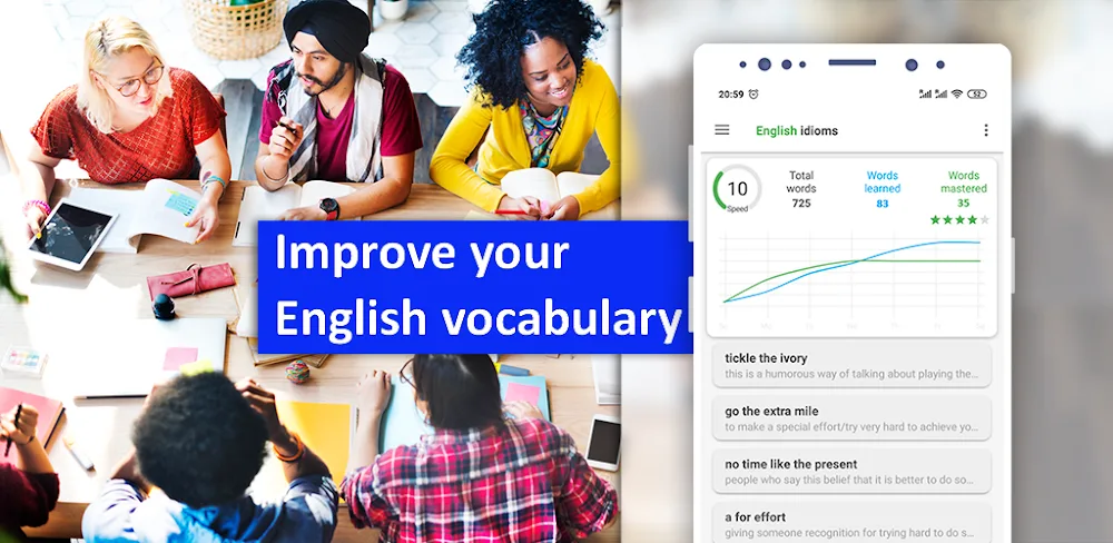English Idioms & Slang Phrases v2.2.0.4 MOD APK (Premium Unlocked)