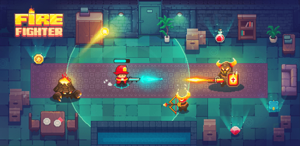 Firefighter: pixel shooter v0.0.1.0 MOD APK (Unlimited Money)