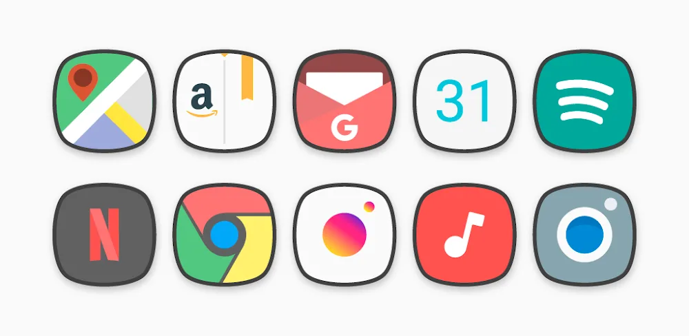 Flat Squircle – Icon Pack v6.3 APK (Full Version)