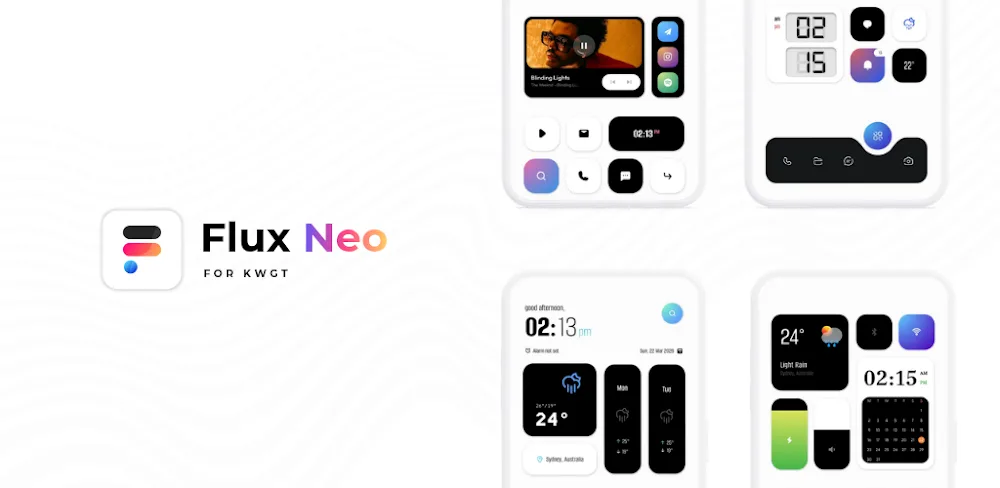 Flux Neo for KWGT v1.1.1.0 APK (Full Version)