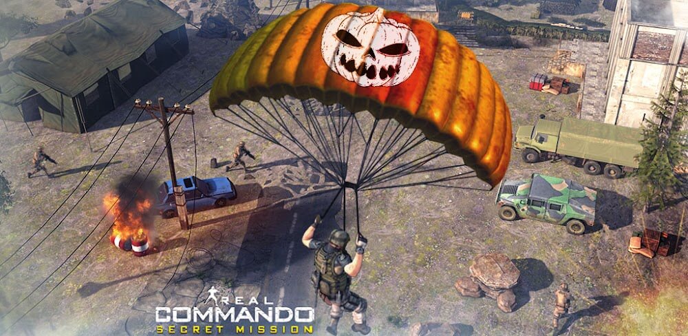 Real Commando Secret Mission MOD APK v25.8 (God Mode, Enemy Cant Attack)