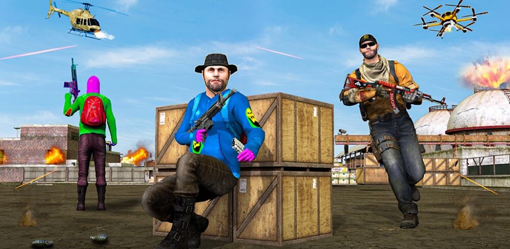 Survival Fire Battlegrounds v1.25 MOD APK (God Mode, Dumb Enemy)