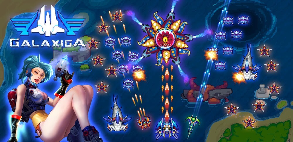 Galaxiga v25.77 MOD APK (Damage Multiplier, God Mode)