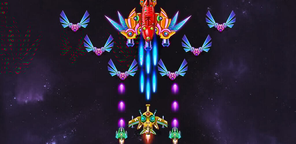 Galaxy Attack: Alien Shooter v71.4 MOD APK (God Mod, Add Money, Damage, AntiCheat)