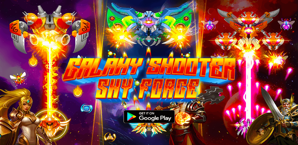 Galaxy Shooter Sky Force v120.120.20231026 MOD APK (Unlimited Diamond)