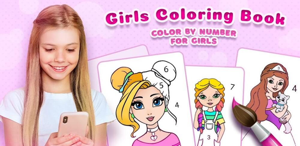Girls Coloring Book for Girls v2.2.4.2 MOD APK (Free Rewards)