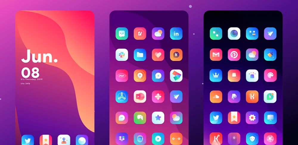 Gladient Icon Pack v10.8 APK (Full Version)