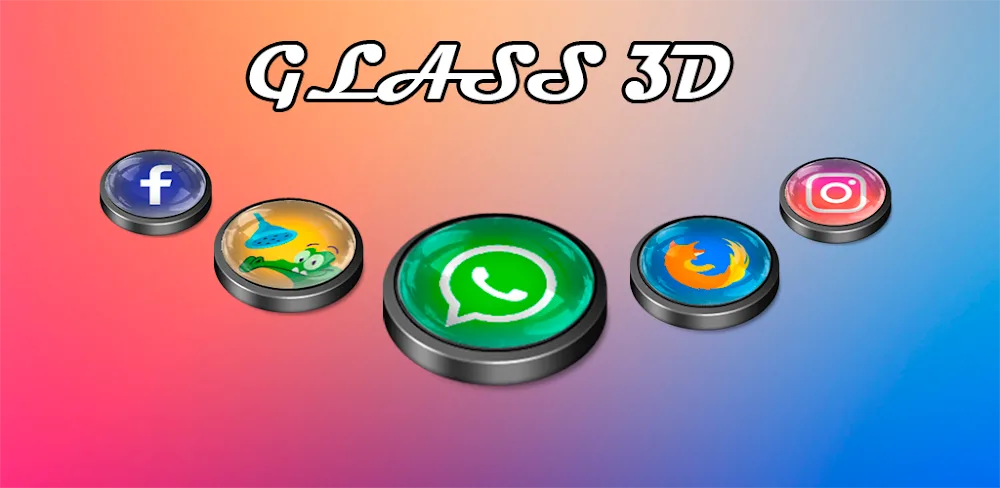 Glass 3D Icon Pack v1.4 APK (Full Version)