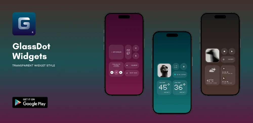 GlassDot Widgets For KWGT v1.1.1.6 APK (Full Version)