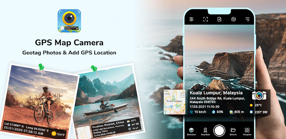 GPS Map Camera v1.1.9.11 MOD APK (Premium Unlocked)