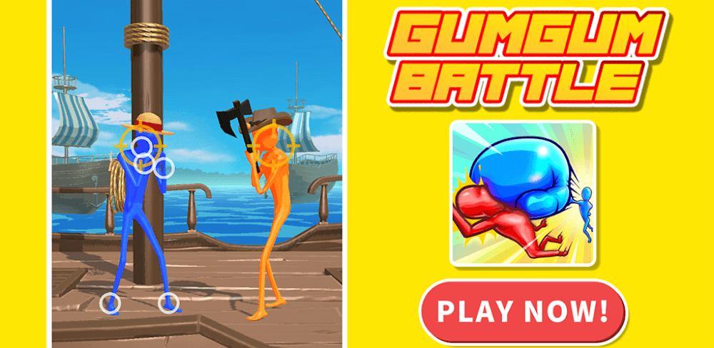 Gum Gum Battle v0.0.2.36 MOD APK (Menu, Unlimited Resources. God Mode, No ADS)