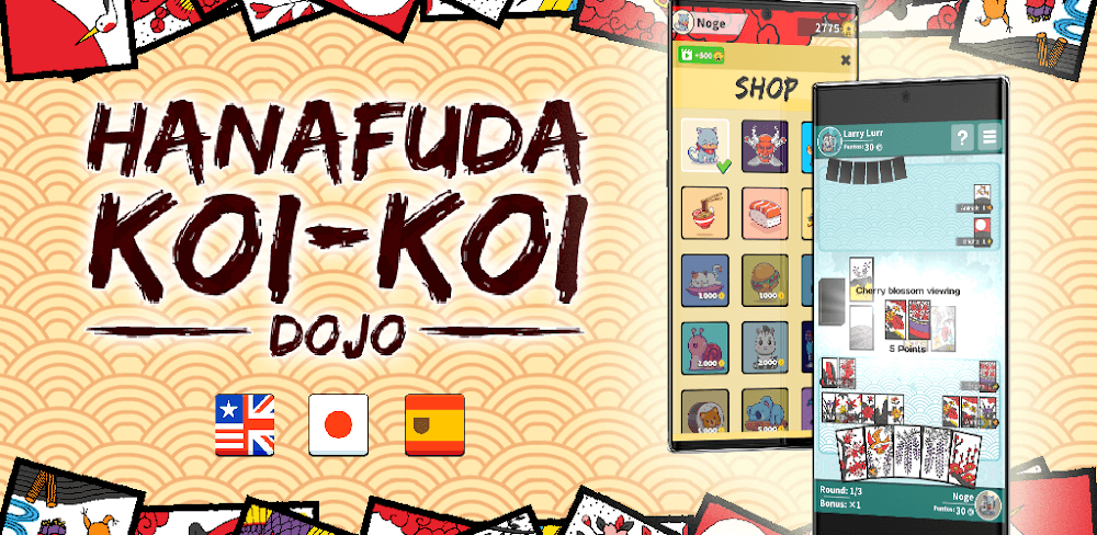 Hanafuda Koi-koi Dojo v1.1.6.4 MOD APK (Unlimited Gold)