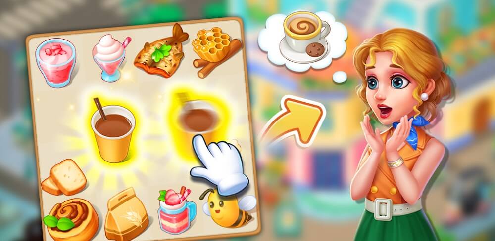 Happy Merge Cafe v1.1.1.2 MOD APK (Unlimited Money)