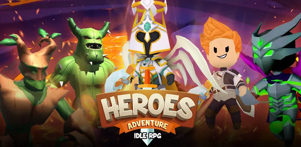 Heroes Adventure: Idle RPG v1.1.0.8.1 MOD APK (Unlimited Gold, Diamonds)